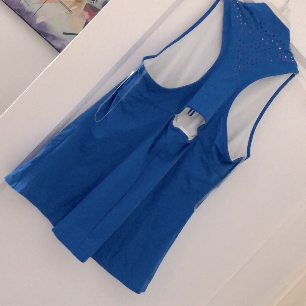 ADIDAS (L) Globlu Bleglo sports athletic zipped top sleeveless